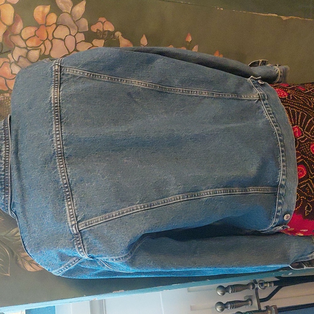 Vintage 90s United Colors Of Benetton MADE IN ITALY Jean Jacket - Picture 6 of 10